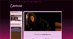 Desktop Screenshot of camillemusic.net